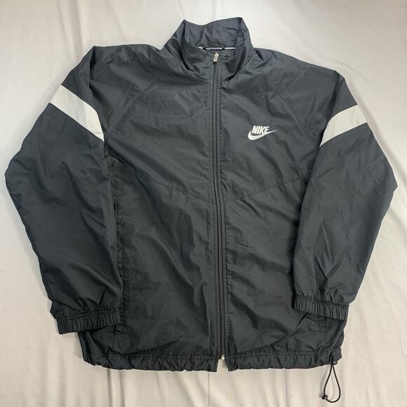 VTG Y2K NikeWindbreaker Jacket Mens Size XL Black Nylon Outdoor Sports - Picture 1 of 8